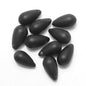 Czech Glass Beads Teardrop 15mm Clear Semi Transparent Mixed Colors 30pcs 22