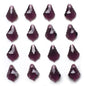 Electroplated Maple Leaf Glass Beads 11x16mm Double-Sided Single Hole 30pcs 19