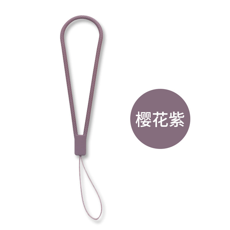 Woven Silicone Phone Charm Lanyard Soft Durable 14cm 8pcs 12