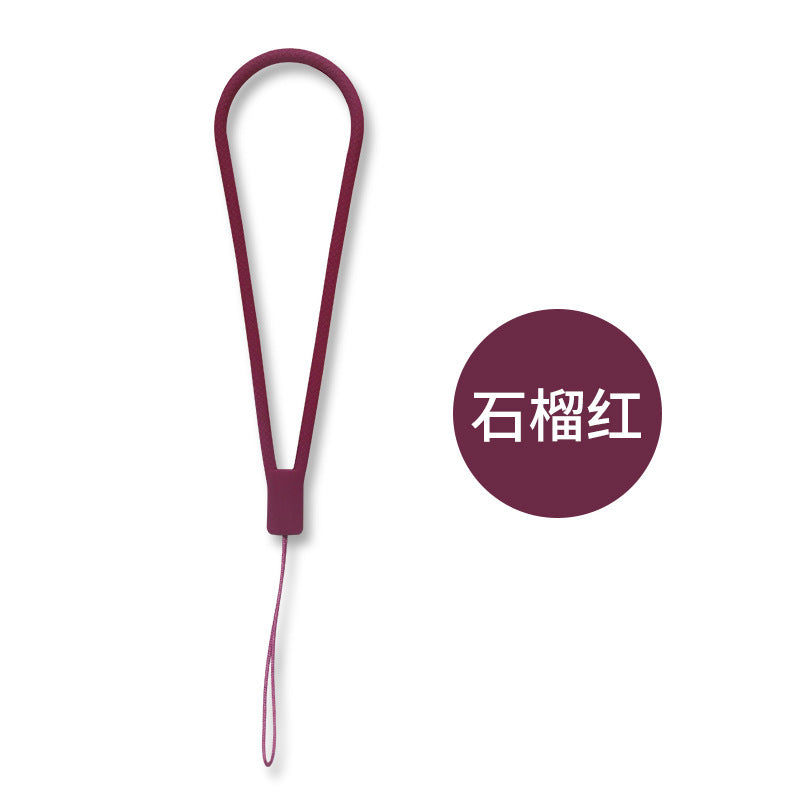 Woven Silicone Phone Charm Lanyard Soft Durable 14cm 8pcs 22