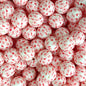 15mm Silicone Beads Love Rabbit Print Animal Theme 50pcs