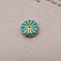 Flower Metal Beads 11mm Cloisonne Sunflower Enamel Alloy 30pcs 6