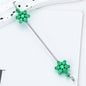 Beadable Blank Bars Christmas Snowflake-shaped