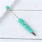 Beadable Plastic Pen with Colorful Heart and Rhinestone Design 7