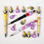 3D Flower Bee Dwarf Silicone Focal Beads 20 pcs 5