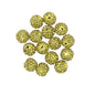 Clay Round Rhinestone Beads 8mm Multicolor Sparkle 50pcs