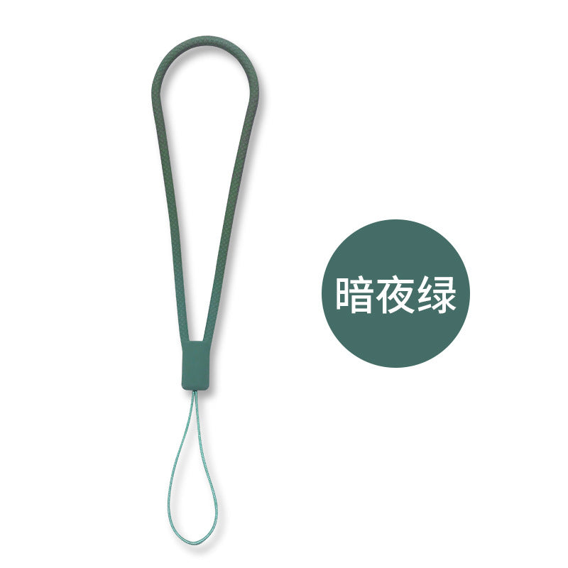 Woven Silicone Phone Charm Lanyard Soft Durable 14cm 8pcs 10
