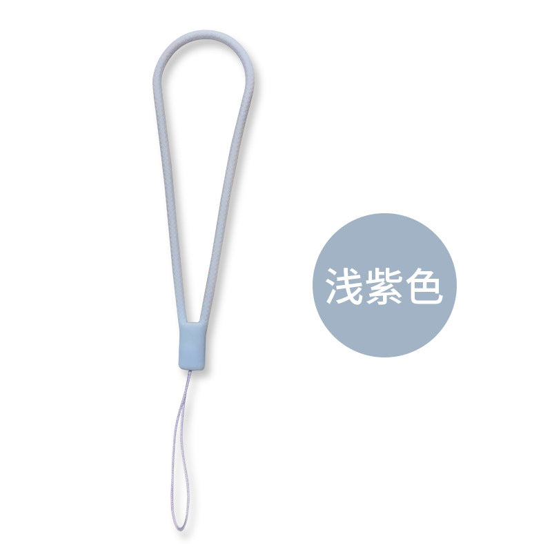 Woven Silicone Phone Charm Lanyard Soft Durable 14cm 8pcs 23