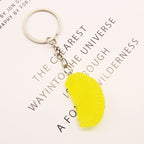 Resin Fruit Keychain Glossy Grapefruit and Orange Slice Charm 6