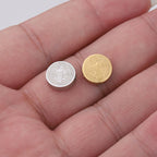 Stainless Steel Flat Metal Beads 10mm Color Retaining Jesus Portrait 10pcs 2