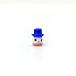 Lampwork Glass Beads Christmas Hat Snowman 15mm Hand Painted 4pcs 8