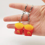 Resin French Fries Keychain Food Theme Miniature Charm 4