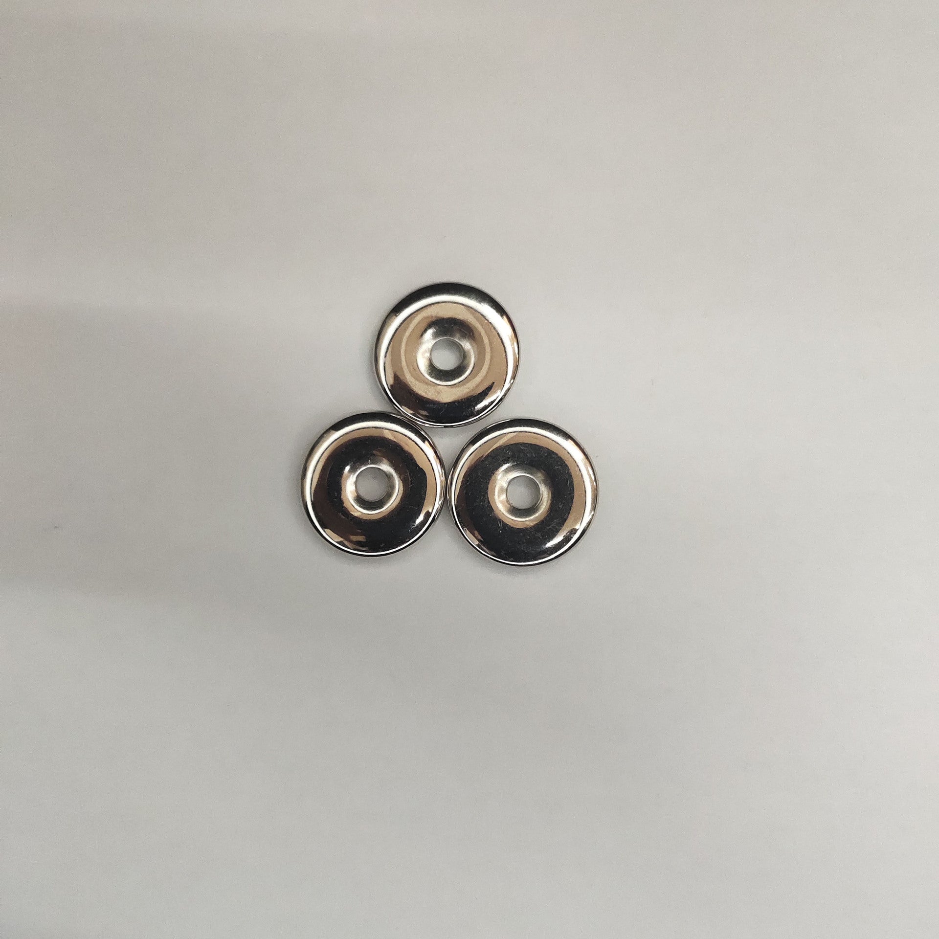 Flat Coin Acrylic Beads 22mm CCB Plastic Silver Spacer 200pcs
