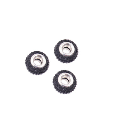 Rhinestone Resin Beads 14mm Round Donut Plated Mixed Colors 100pcs 13