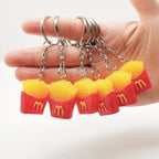 Resin French Fries Keychain Food Theme Miniature Charm
