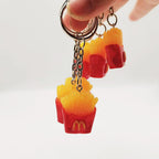 Resin French Fries Keychain Food Theme Miniature Charm 3