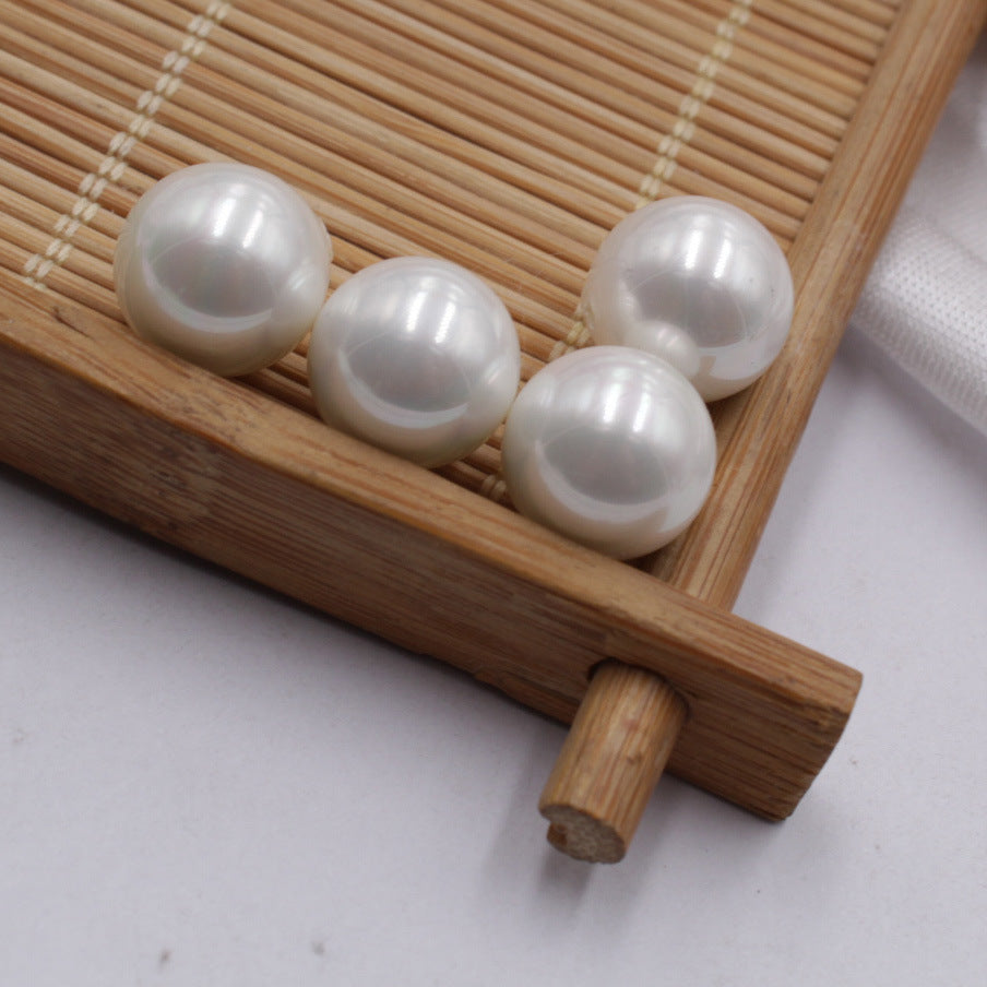 Seed Glass Beads 3mm Half Hole Imitation Pearl Mixed Colors 50pcs 4
