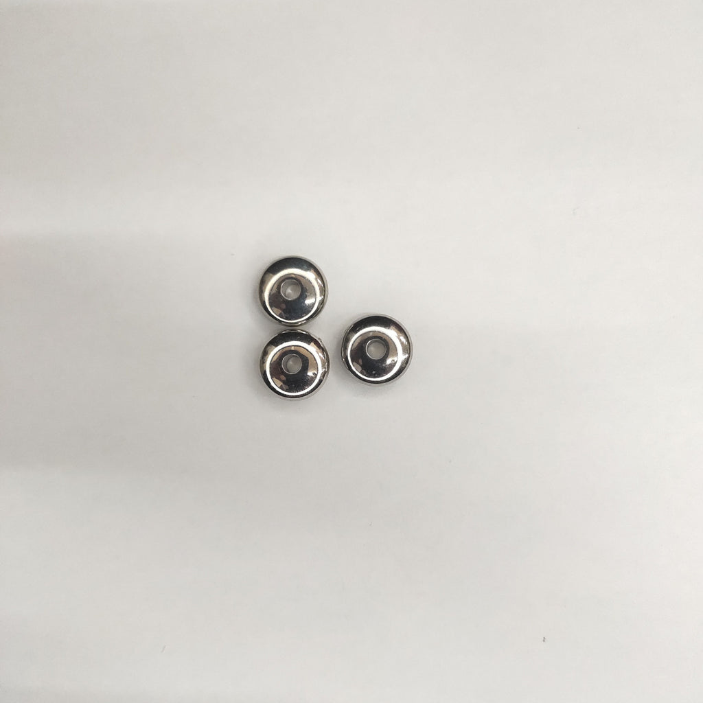 Glossy Silver Spacer Acrylic Beads 13mm CCB Plastic 200pcs