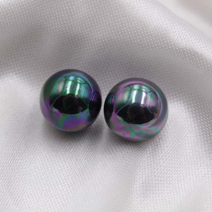Seed Glass Beads 3mm Half Hole Imitation Pearl Mixed Colors 50pcs 7