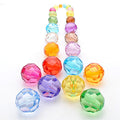 Transparent Faceted Acrylic Beads 10mm Crystal Texture 990pcs