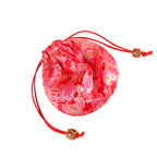 Vintage Brocade Drawstring Pouches Embroidered Floral Pattern 11cm 2pcs 5