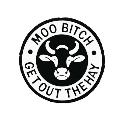 Silicone Focal Beads Bull Head Circle Badge Cheeky Slogan 20pcs