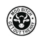 Silicone Focal Beads Bull Head Circle Badge Cheeky Slogan 20pcs