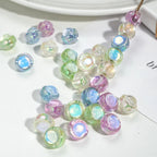 Transparent Round Acrylic Beads 11mm Double-Sided Zirconia 50pcs 2
