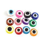 Flat Evil Eye Resin Beads 6-10mm Glossy Colorful 500pcs 4