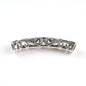 Tube Metal Beads 33mm Hollowed Winding Branch Patterned Zinc Alloy 10pcs 6