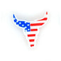 Silicone Focal Beads Independent Day US Flag Cowboy Boots Hearts 20pcs 9