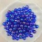 Plating Round Acrylic Beads 12mm Iridescent Transparent 550pcs 17
