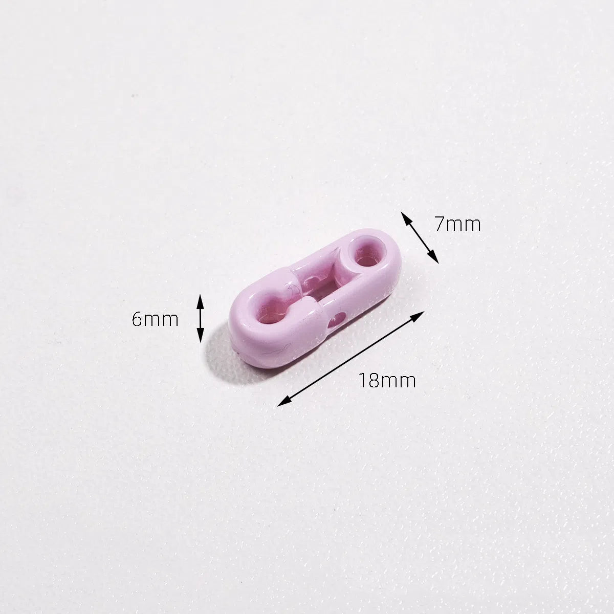 Painted 3D Pin Acrylic Beads 18mm Tiny Baking Colorful 50pcs 3