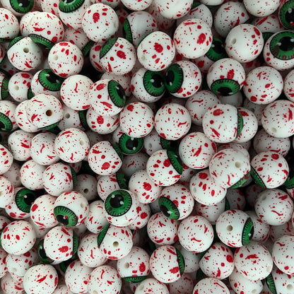 23 Halloween Printed Silicone Beads