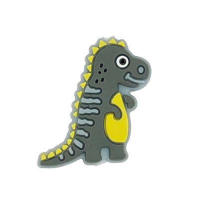 Silicone Focal Beads Dinosaur Yellow Belly Accent 20pcs 5