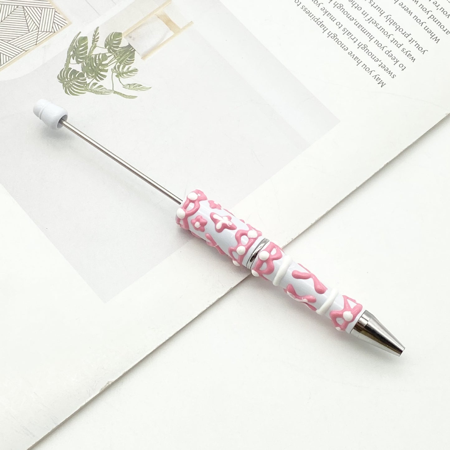 Beadable Pen Creative Candy Color Hand Painted Design  7