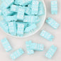 3D Blue Milk Carton Silicone Focal Beads 20pcs