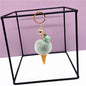 Ice Cream Pom Pom Keychain Faux Fur Pastel Colors 3