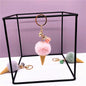 Ice Cream Pom Pom Keychain Faux Fur Pastel Colors 4
