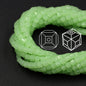 Square Glass Beads 4mm Transparent Clear Cube 100pcs 26