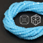 Square Glass Beads 4mm Transparent Clear Cube 100pcs 27