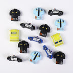Silicone 3D Police Theme Focal Beads 20 pcs 3