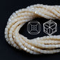 Square Glass Beads 4mm Transparent Clear Cube 100pcs 30