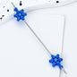 Beadable Blank Bars Christmas Snowflake-shaped