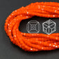 Square Glass Beads 4mm Transparent Clear Cube 100pcs 32