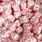 13.5mm Square Silicone Beads Printed Designs Mix 50pcs 16