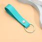 Leather Wristlet Keychain Loop Design with Gold Tone Hardware 8