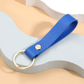 Leather Wristlet Keychain Loop Design with Gold Tone Hardware 6