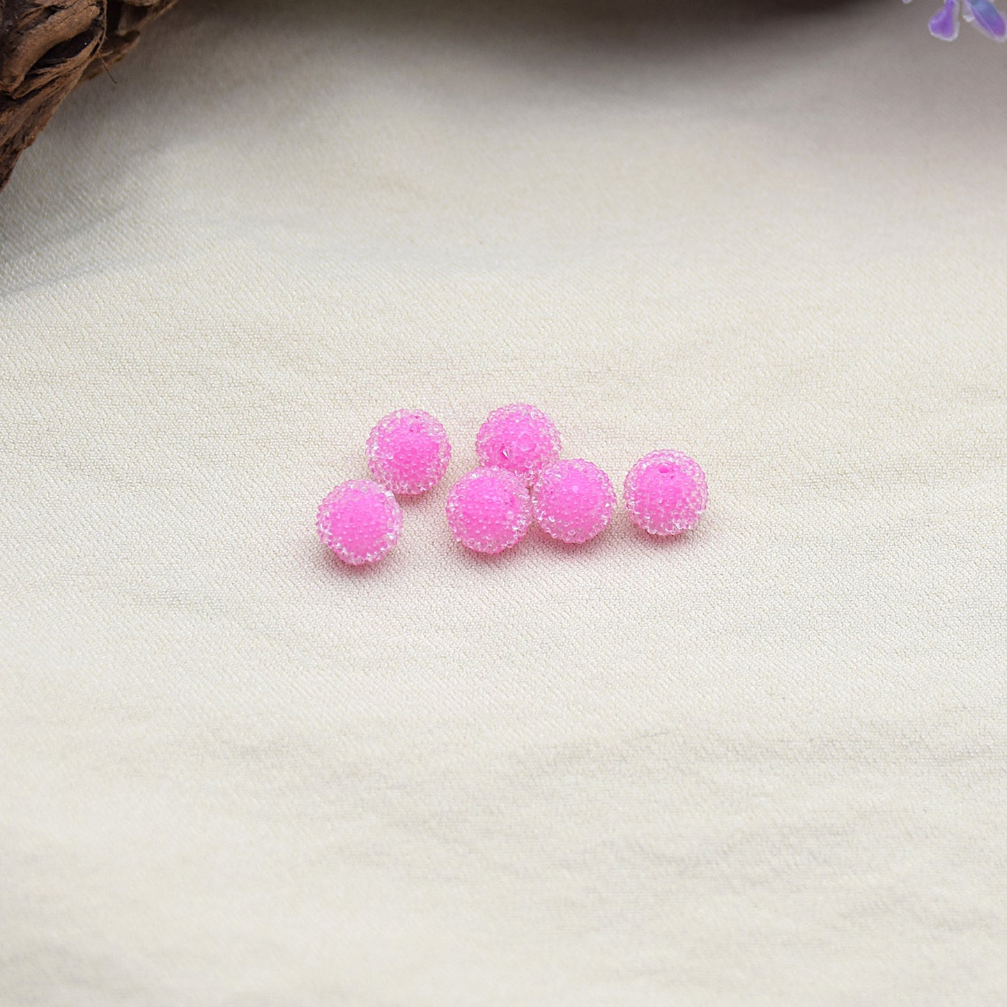 Jelly Sense Resin Beads 8mm Translucent Frosted Colorful 20pcs 8