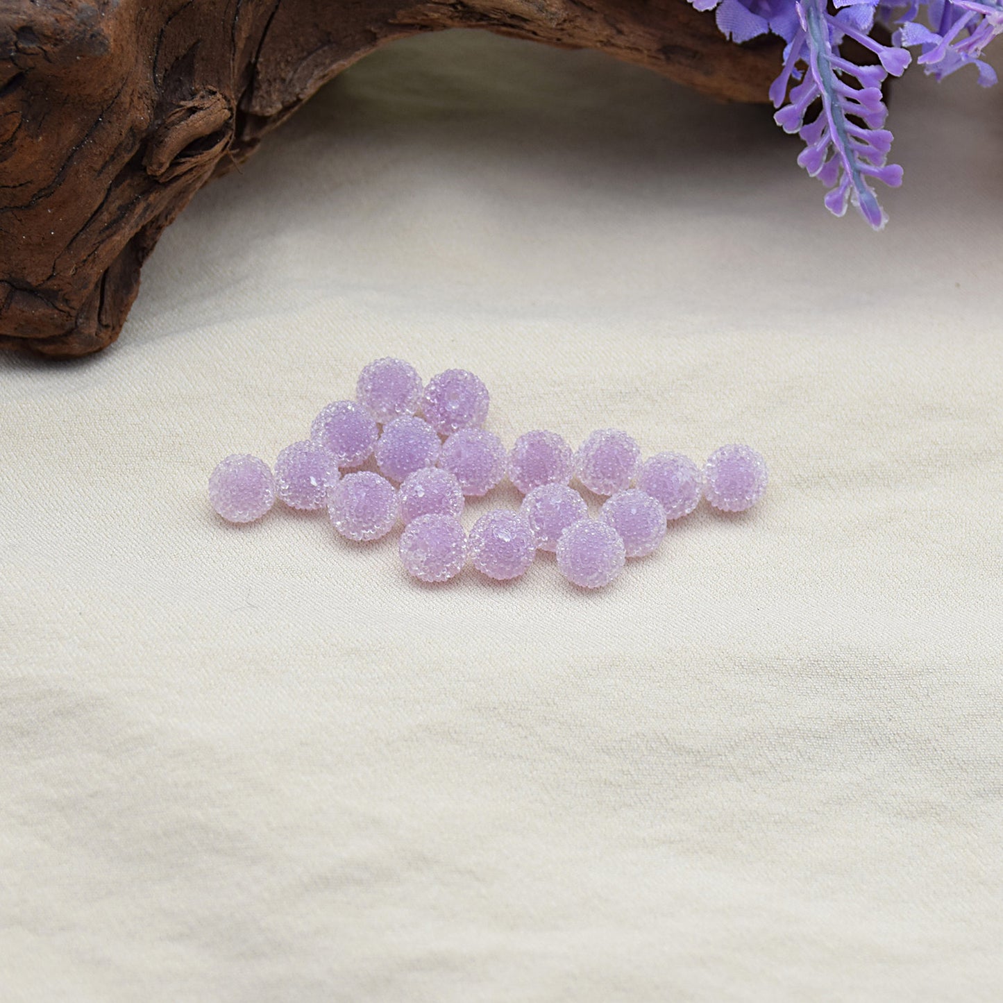 Jelly Sense Resin Beads 8mm Translucent Frosted Colorful 20pcs 6
